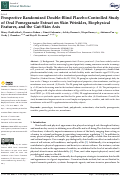 Cover page: Prospective Randomized Double-Blind Placebo-Controlled Study of Oral Pomegranate Extract on Skin Wrinkles, Biophysical Features, and the Gut-Skin Axis