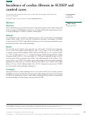 Cover page: Incidence of cardiac fibrosis in SUDEP and control cases