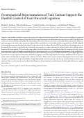 Cover page: Frontoparietal representations of task context support the flexible control of goal-directed cognition.