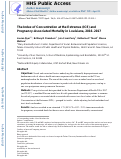 Cover page: The Index of Concentration at the Extremes (ICE) and Pregnancy-Associated Mortality in Louisiana, 2016–2017