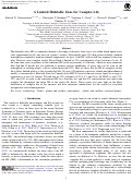 Cover page: A Limited Habitable Zone for Complex Life