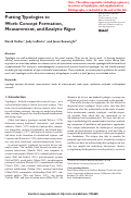 Cover page: Putting Typologies to Work: Concept Formation, Measurement, and Analytic Rigor