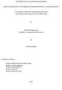 Cover page: Online Learning and Decision Making with Partial Information, a feedback perspective