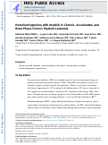 Cover page: Phase II trial of homoharringtonine with imatinib in chronic, accelerated, and blast phase chronic myeloid leukemia