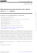 Cover page: High-dimensional anomaly detection with radiative return in e+e− collisions