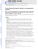 Cover page: Factors that predict diagnostic stability in neurodegenerative dementia