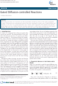 Cover page: Gated Diffusion-controlled Reactions