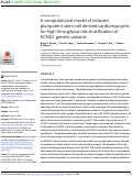 Cover page: A computational model of induced pluripotent stem-cell derived cardiomyocytes for high throughput risk stratification of KCNQ1 genetic variants