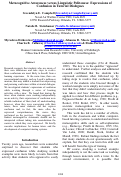 Cover page: Metacognitive Awareness versus Linguistic Politeness: Expressions of Confusion in Tutorial Dialogues