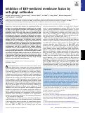 Cover page: Inhibition of EBV-mediated membrane fusion by anti-gHgL antibodies