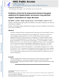 Cover page: Predictors of low risk for dropout from the liver transplant waiting list for hepatocellular carcinoma in long wait time regions: Implications for organ allocation