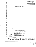 Cover page: SPACE CHARGE EXPANSION OF ION BUNCHES DRIFTING DOWN A CONDUCTING PIPE