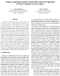 Cover page: Compact Graph Representations and Parallel Connectivity Algorithms for Massive Dynamic Network Analysis