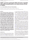 Cover page: VEZF1-guanine quadruplex DNA interaction regulates alternative polyadenylation and detyrosinase activity of VASH1.