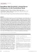 Cover page: Dapagliflozin Binds Specifically to Sodium-Glucose Cotransporter 2 in the Proximal Renal Tubule