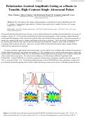 Cover page: Polarization Assisted Amplitude Gating as a Route to Tunable, High-Contrast Single Attosecond Pulses