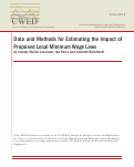 Cover page: Data and Methods for Estimating the Impact of Proposed Local Minimum Wage Laws