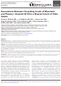 Cover page: Associations Between Circulating Levels of Myostatin and Plasma β-Amyloid 42/40 in a Biracial Cohort of Older Adults.