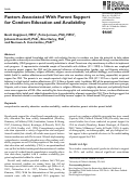 Cover page: Factors associated with parent support for condom education and availability.