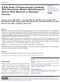 Cover page: A Pilot Study of Pembrolizumab Combined With Stereotactic Ablative Radiotherapy for Patients With Advanced or Metastatic Sarcoma