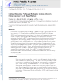 Cover page: Cellular signaling pathways modulated by low-intensity extracorporeal shock wave therapy