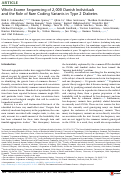 Cover page: Whole-Exome Sequencing of 2,000 Danish Individuals and the Role of Rare Coding Variants in Type 2 Diabetes