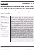 Cover page: Genome‐wide analyses of Liberibacter species provides insights into evolution, phylogenetic relationships, and virulence factors