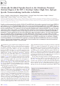 Cover page: Chemically modified peptides based on the membrane-proximal external region of the HIV-1 envelope induce high-titer, epitope-specific nonneutralizing antibodies in rabbits.