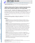 Cover page: Stability of Retrospective Pregnancy Intention Reporting Among Women with Unwanted Pregnancies in the United States