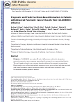 Cover page: Prognostic and Predictive Blood-Based Biomarkers in Patients with Advanced Pancreatic Cancer: Results from CALGB80303 (Alliance)