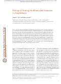 Cover page: Biological Scaling Problems and Solutions in Amphibians