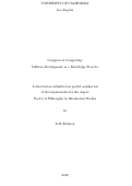 Cover page: Conspicuous Computing: Software Development as a Knowledge Practice