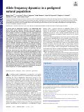 Cover page: Allele frequency dynamics in a pedigreed natural population