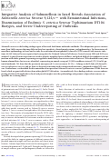 Cover page: Integrative Analysis of Salmonellosis in Israel Reveals Association of Salmonella enterica Serovar 9,12:l,v:− with Extraintestinal Infections, Dissemination of Endemic S. enterica Serovar Typhimurium DT104 Biotypes, and Severe Underreporting of Outbreaks