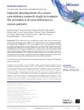 Cover page: Stepwise development of a cancer care delivery research study to evaluate the prevalence of virus infections in cancer patients