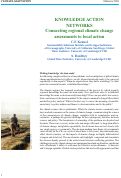 Cover page: Knowledge Action Networks: Connecting regional climate change assessments to local action