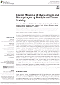 Cover page: Spatial Mapping of Myeloid Cells and Macrophages by Multiplexed Tissue Staining