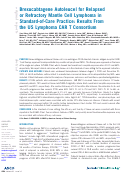 Cover page: Brexucabtagene Autoleucel for Relapsed or Refractory Mantle Cell Lymphoma in Standard-of-Care Practice: Results From the US Lymphoma CAR T Consortium.