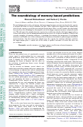 Cover page: The neurobiology of memory based predictions