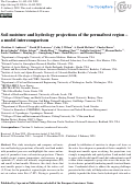 Cover page: Soil moisture and hydrology projections of the permafrost region – a model intercomparison