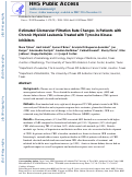 Cover page: Estimated glomerular filtration rate changes in patients with chronic myeloid leukemia treated with tyrosine kinase inhibitors