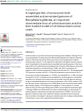 Cover page: A haplotype-like, chromosome-level assembled and annotated genome of Biomphalaria glabrata, an important intermediate host of schistosomiasis and the best studied model of schistosomiasis vector snails.