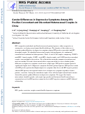 Cover page: Gender Differences in Depressive Symptoms Among HIV-Positive Concordant and Discordant Heterosexual Couples in China