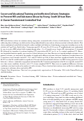 Cover page of Soccer and Vocational Training are Ineffective Delivery Strategies to Prevent HIV and Substance Abuse by Young, South African Men: A Cluster Randomized Controlled Trial