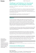 Cover page: Challenges and Solutions for Functional Neurosurgery in Developing Countries