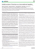 Cover page: Soluble syntaxin 3 functions as a transcriptional regulator