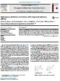 Cover page: Hydroxyurea derivatives of irofulven with improved antitumor efficacy