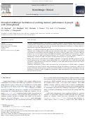 Cover page: Disrupted GABAergic facilitation of working memory performance in people with schizophrenia