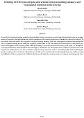 Cover page: Utilizing ACT-R to investigate interactions between working memory and visuospatial attention while driving