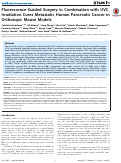 Cover page: Fluorescence-Guided Surgery in Combination with UVC Irradiation Cures Metastatic Human Pancreatic Cancer in Orthotopic Mouse Models